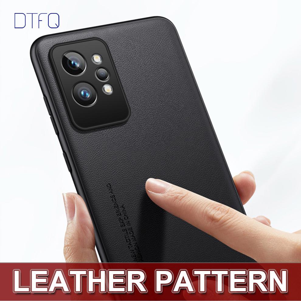 Für realme GT 2 Pro Fall Stoßfest Coque Funda Leder Muster Abdeckung für realme GT2 Luxus Leder Fall für realme GT Neo 2