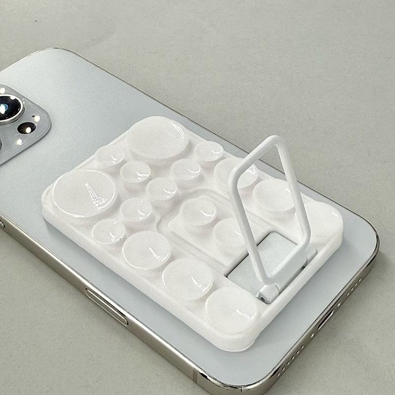 Multi-Functional Silicone Folding Suction Cup Phone Stand & Anti-Slip Back Sticker