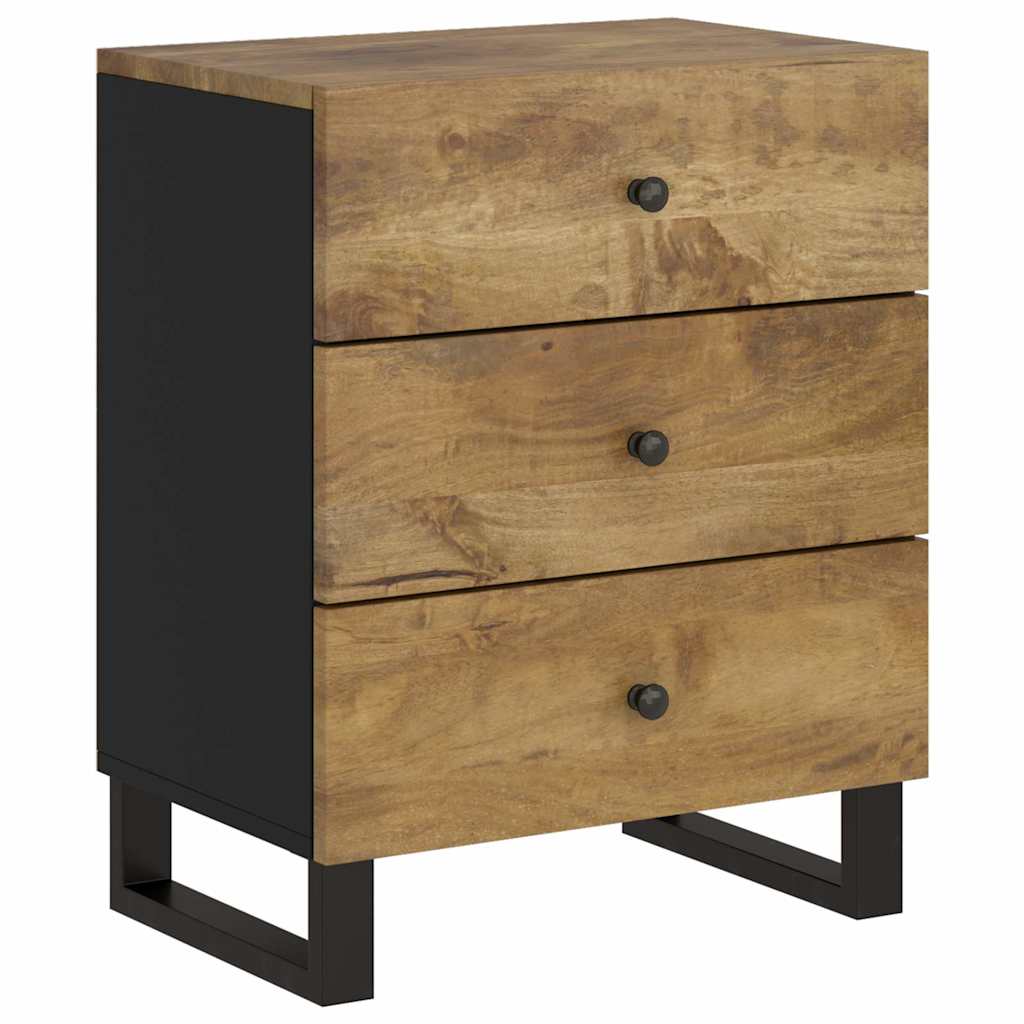 Nightstand 50 x 33 x 62 cm Solid Mango Wood & Engineered Wood