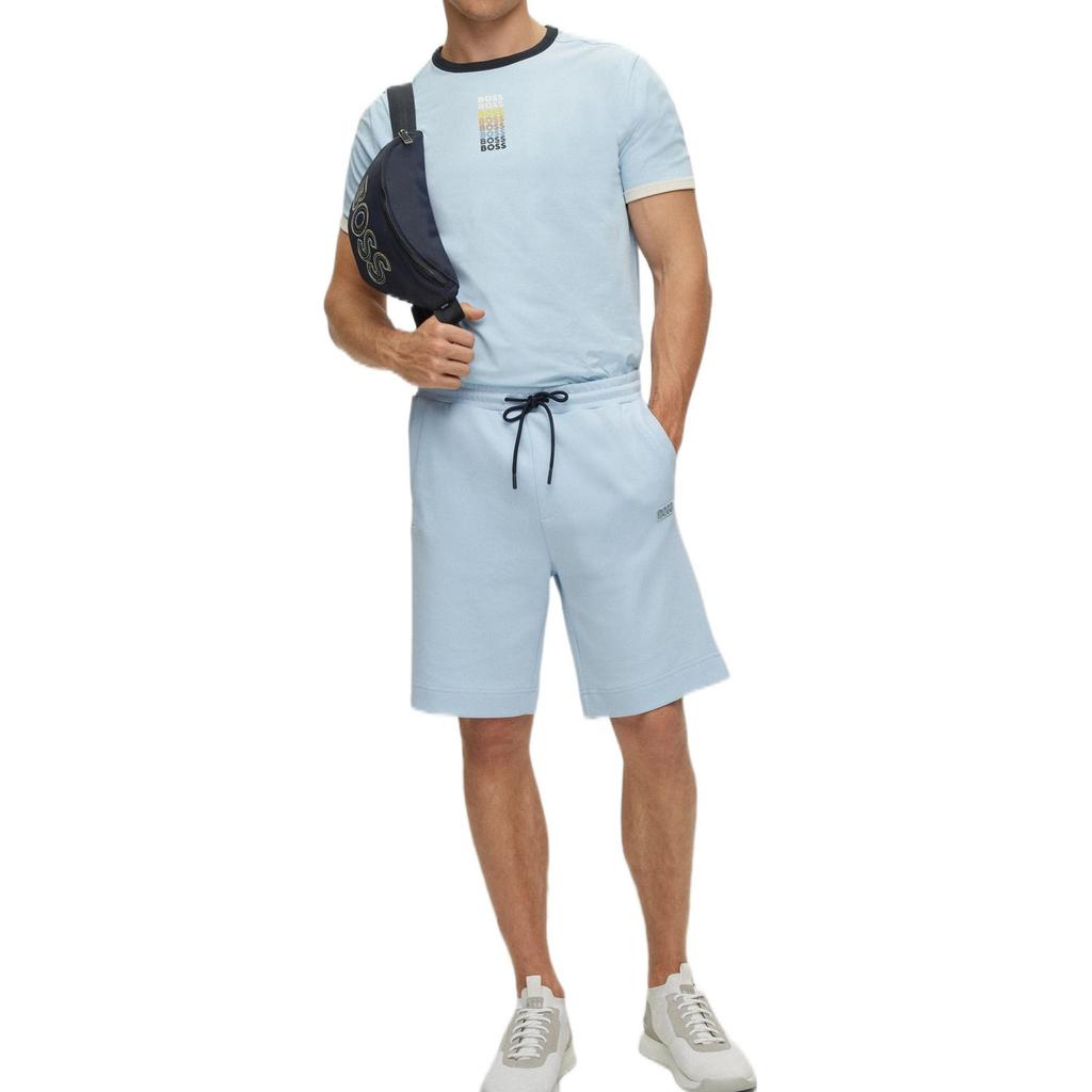 HUGO BOSS T-Shirts Men's Light Blue Crew Neck 50472554-453