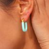 Trendy Y2K U-Shaped 18K Gold Plated Stainless Steel Earrings for Women