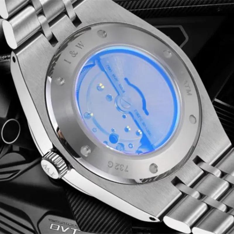 IW Top Brand Original Business Automatic Men's Watches Japan Miyota Movement Mechanical Watch for Men Date Waterproof Sapphire