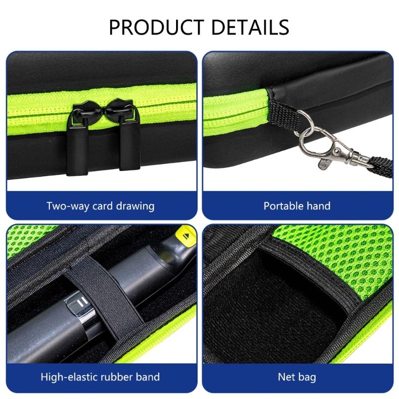 Trimmers Organizers Pouch Small Carrying Solution Soft Velvet Lining Impact Resistant EVA Layer Suitable for Shavers