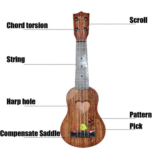 Mini Classical Ukulele Guitar Educational Musical Instrument Toy Kids Child Gift