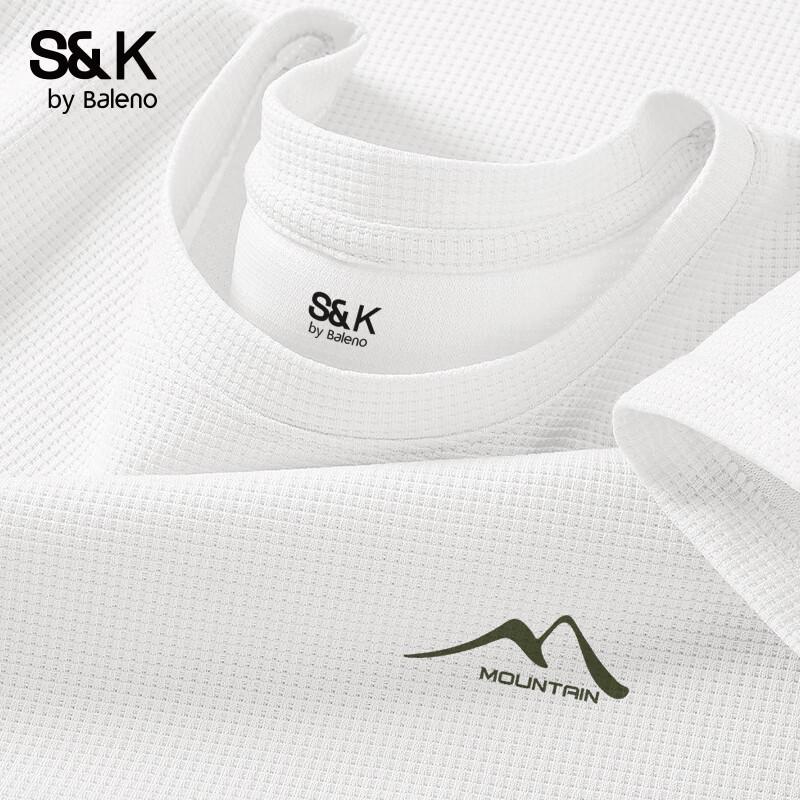 Мужская вафельная футболка с коротким рукавом серии S&K Baleno L