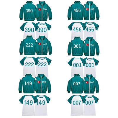 Kinder Jungen Mädchen Film Spiel Druck Lange Ärmel Reißverschluss Jacke Mantel T Shirt Set Outfit Halloween Cosplay Kostüm