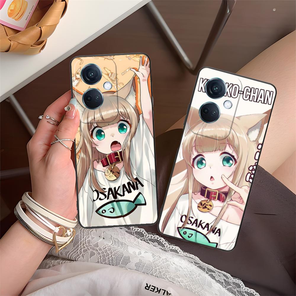 Anime Kinako Hara Mobile Phone Case for OPPO Reno 14 13 12 11 10 9 8 7 6 5 F T Pro 5G Colorful Printing Cover Cellphones Luxury