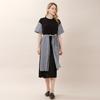 Bunderghost Color-Blocked Overskirt Long Dress (Black)
