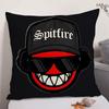 Fighter Aircraft SSpitfire Cushion Cover Natural Linen Organic Fabric DoubleSided Printing Sofa Home Decor Gift Pillow Case
