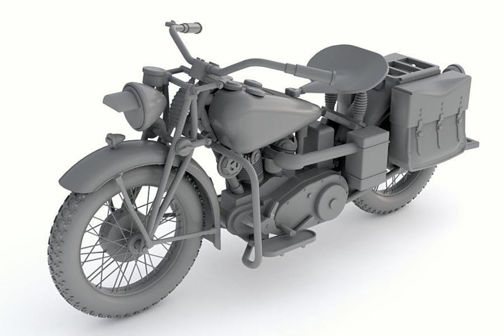Thunder Model US Army Indian 741B Military Motorcycle Plastic Model TB35003 1/35