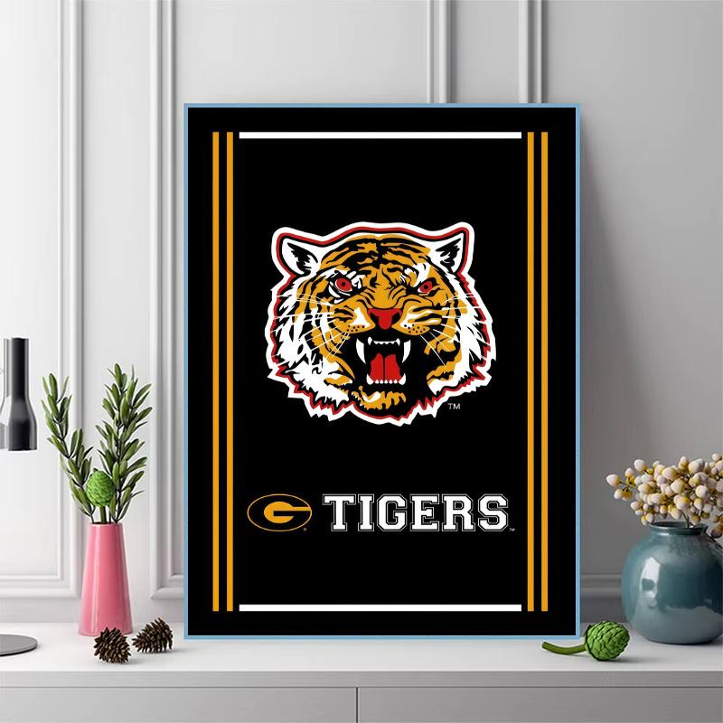 Grambling State Tigers 100% Round Full Drill 5D DIY Diamond Painting Embroidery Cross Stitch Rhinestone Décor