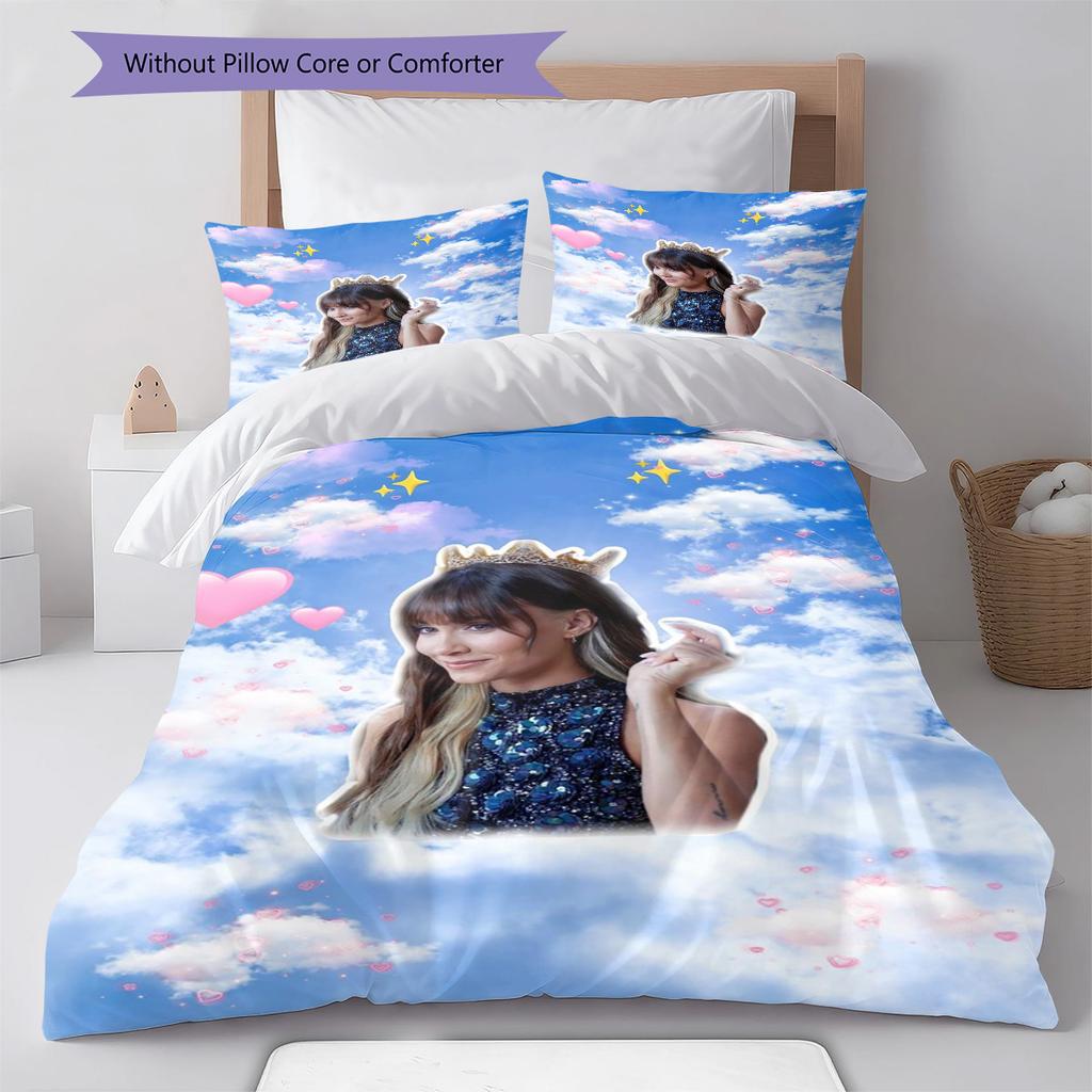 Aitana Pattern Bedding,Quilt Set Quilt Cover Pillowcase Home Birthday Gift (1 * Duvet Cover + 2 * Pillowcase, Without Core)