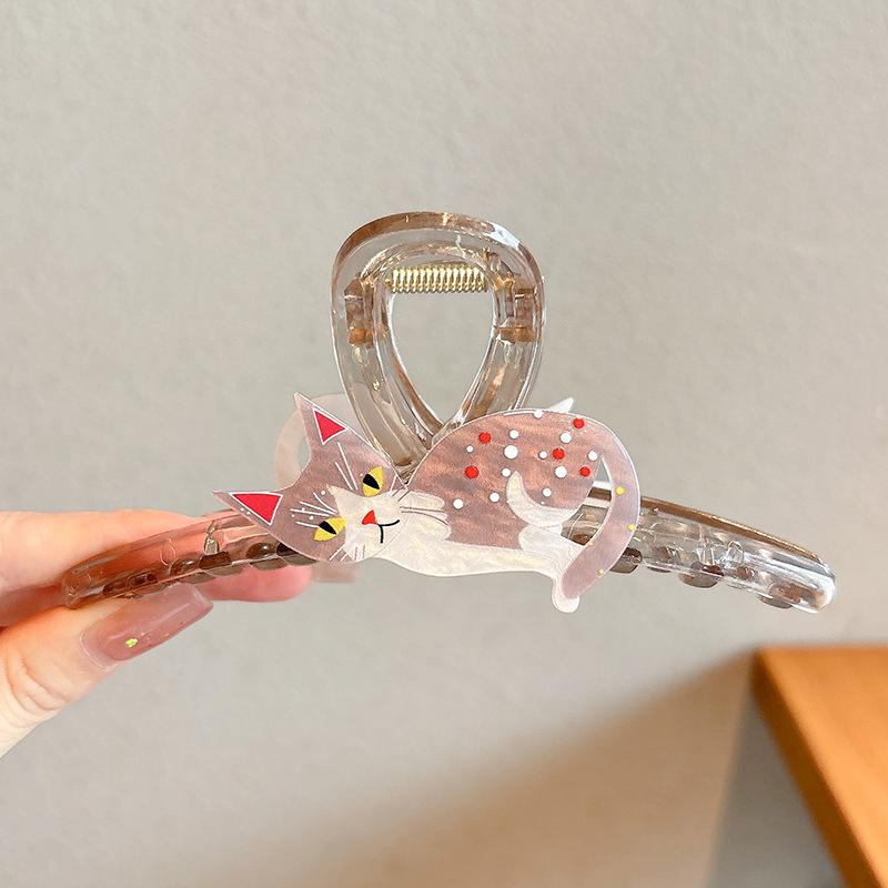 Elegant French Retro Small Shark Hair Clip for Thin Hair