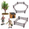Authentic Plastic Farm Scene Animal Figurines Set With 36 Pieces For Creative Play