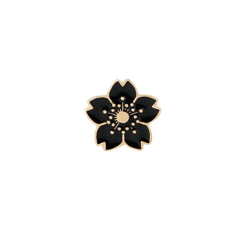 Sakura Blossom Cartoon Brooch: Versatile Enamel Floral Badge