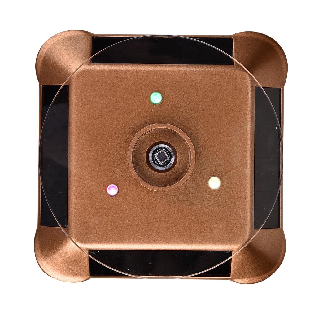 

Solar Power&Battery Powered Rotation Jewelry Holder Display Tray Rotating Base срібний