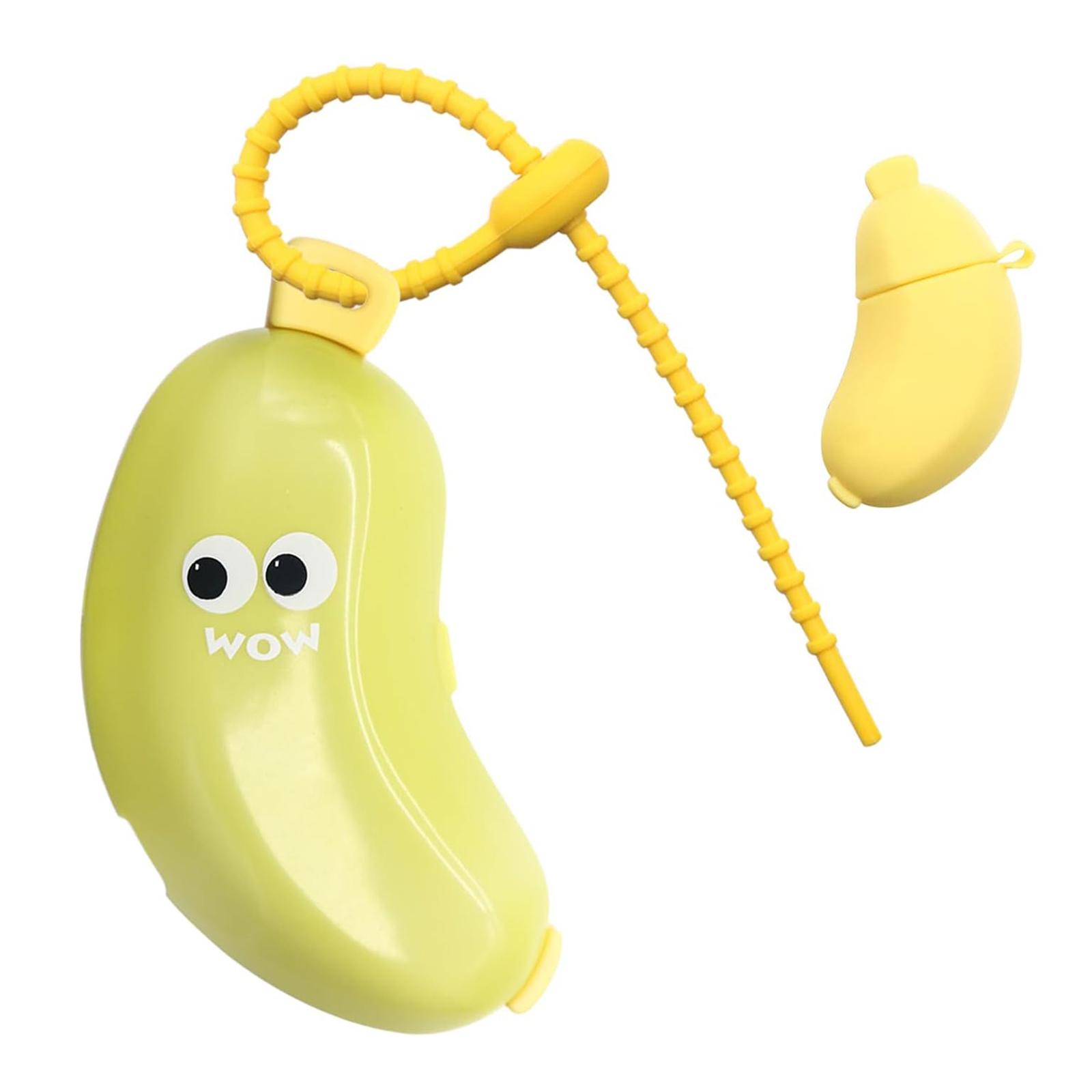 2Pcs Portable Toothbrush Head Cover Banana Toothbrush Head Cover Toothbrush Storage Organizer for Electric & Manual Toothbrushes