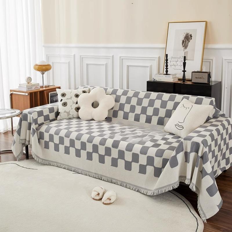 Chenille Sofa Towel Four Seasons Universal Sofa Cover Thickened Dustproof All InJUEusive Simple Design Soft Comfortable 180*130cm