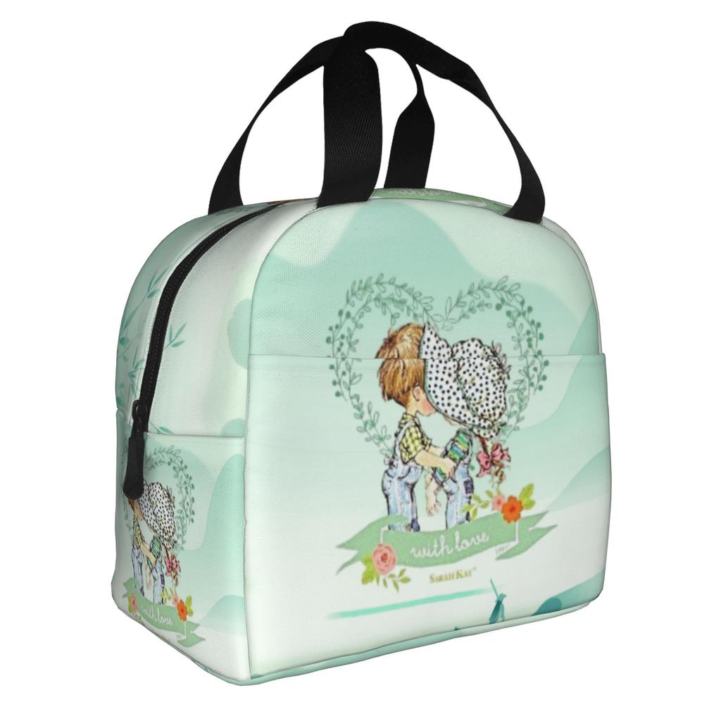 Cartoon S-Sarahs K-Kays Lunch Bag Men Women Kawaii Girl  Cooler Thermal Insulated Lunch Boxes for Adult Office