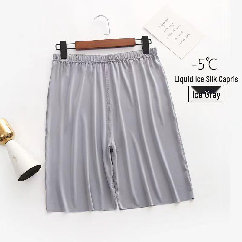 Men’s Quick-Dry Ice Silk Shorts - Breathable, Elastic, Casual, Sports Fitness Wear