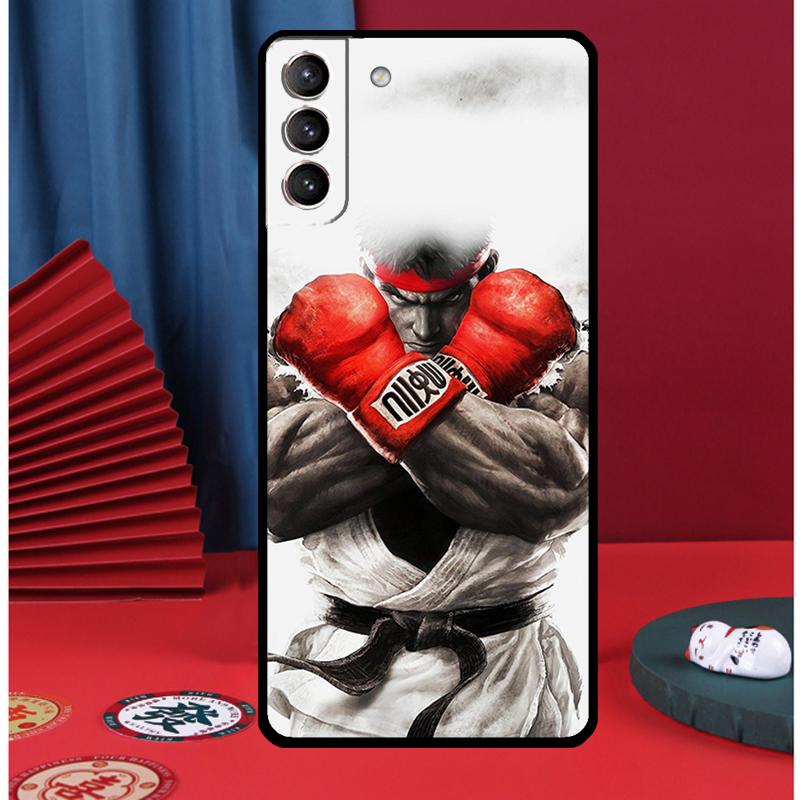 Strong Boxing Gloves Phone Case For Samsung Galaxy S24 Ultra S9 S10 S20 FE S21 S22 S23 Plus S25 Ultra Back Cover