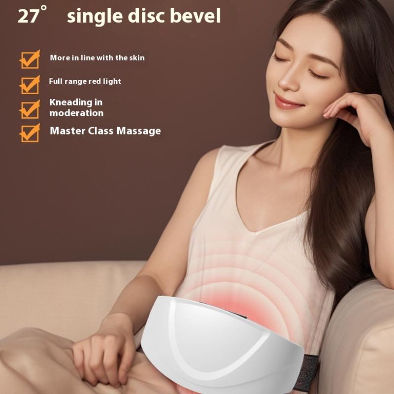 Automatic Heated Abdominal Massager Vibrating Rechargeable Wireless Massager Belt For Waist Back Warm Compress Slimming