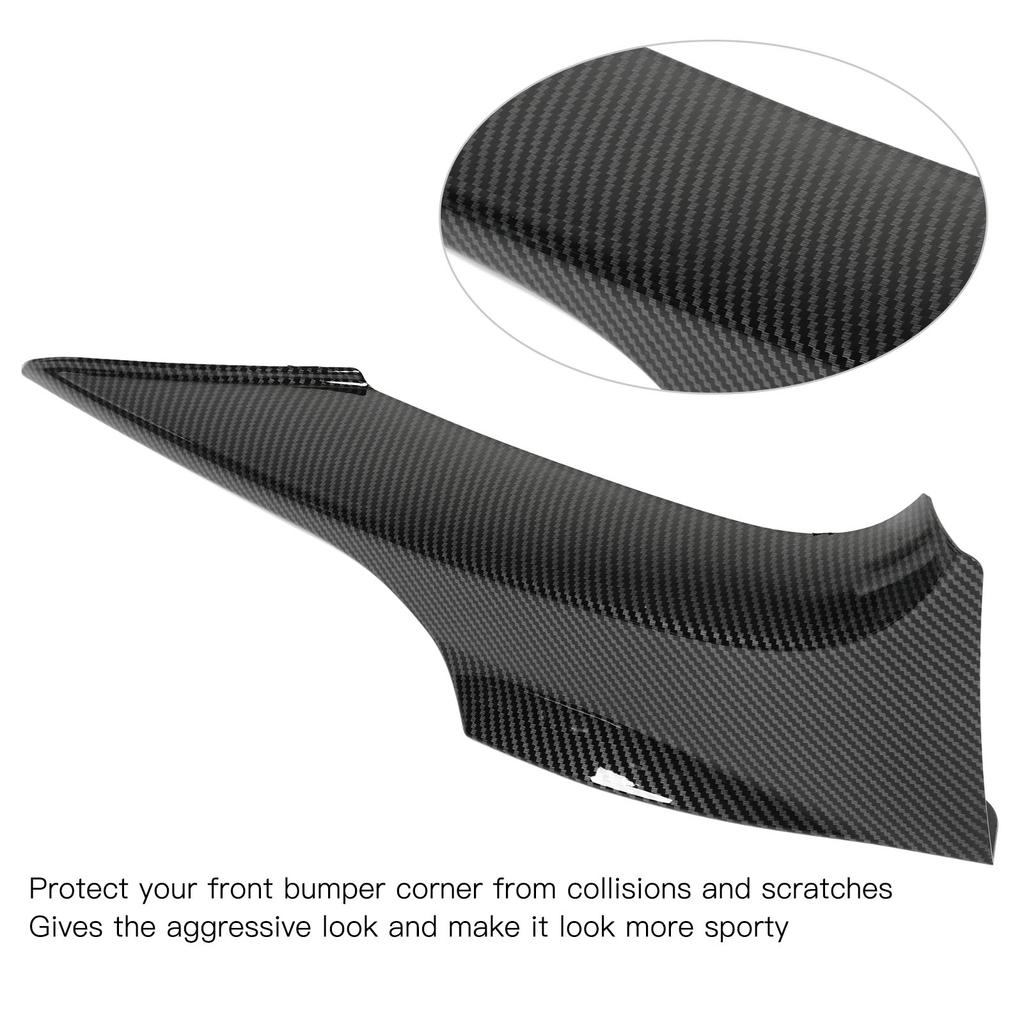 Front Bumper Lips Corner Spoilers Splitters Lower Bumper  or Trim for 3 Series E92 M Sport   2006‑2010