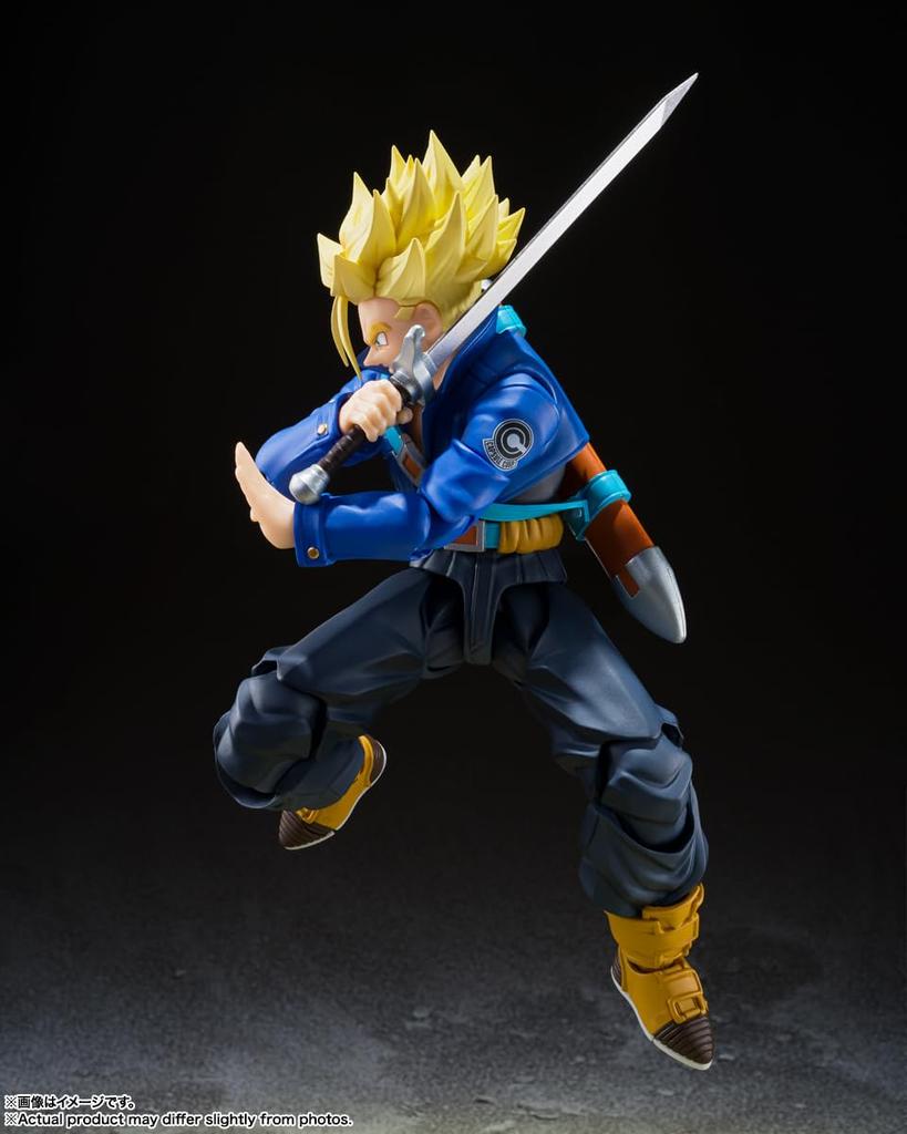Tamashii Nations S.H. Figuarts Super Saiyan Trunks The Boy Who Came from the Future Reissue 140mm PVC ABS Movable Figure