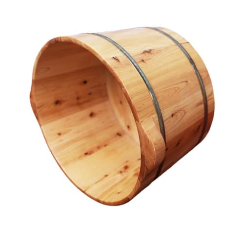 

AOUGN Foot Bath, Commercial Foot Bath, Solid Wood Foot Bath, with Handle and Lid, Foot Bath Bucket, Insulated Foot Bath for Home Use (Original Wood Co