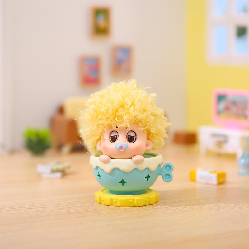 Curly-Haired Baby Series Blind Box Figures Cute Action Figures Collectible Toys For Mystery Box Birthday Gift Home Decorations