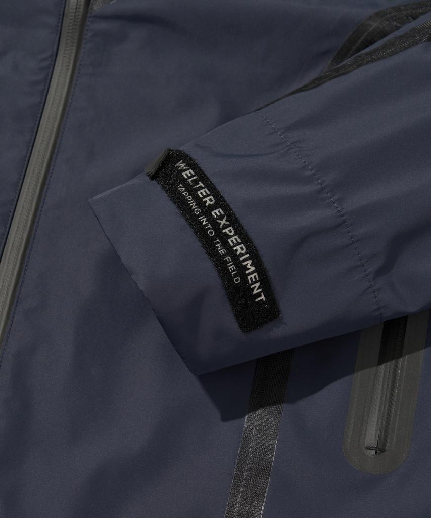 Welter Experiment Wol024_3Layer Seamsealing Hood Shell Jacket_Navy