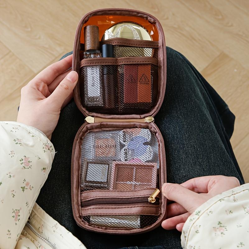 Transparent Travel Cosmetic Bag Portable Mini Waterproof Cosmetic Lipstick Storage Bag Multifunctional Clutch Bag