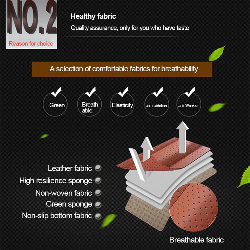Car Seat Cover PU Leather Cushion All Season Universal Anti Slip Breathable And Easy To Clean Black Front Seat Protective Cove
