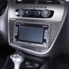 EJJG2 For Seat Leon 2005-2012 Real Carbon Fiber Sticker LHD RHD Car CD Panel Decoration Sticker Car Interior Modification Accessories