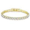 KRKCCO Tennis Bracelet for Women, 5mm Wide, Zirconia, K14 Gold Plated, Surgical Stainless Steel, CZ