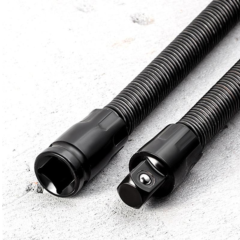 1/2Pcs Flexible Extension Bar Flexible Socket Extension Bars 1/2 Inch Driver Flexible Socket Extension Bar Wrench Extension Rod