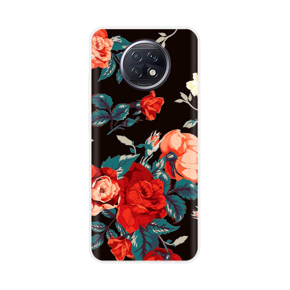 Fashion TPU Phone Case For Xiaomi Redmi Note 9T Soft Silicone Painting Case for Redmi Note 9T 5G Case Note9T 9 T coque flower