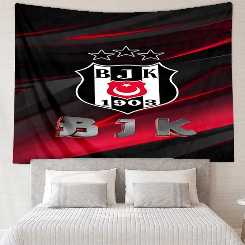 Arazzo Emblema Cresta Beşiktaş Istanbul Decorazione Stanza Appeso a Parete per Soggiorno Camera da Letto, dormitorio, Regali di Compleanno e Natale
