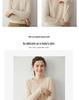 Women's V-Neck Loose Cashmere Sweater, Warm Knitted Pullover, Solid Color, Versatile & Trendy.