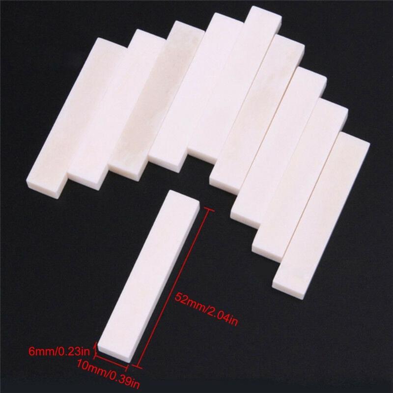 Guitar Nut Professional Bovine Bone Guitar Bridge Nut Replacement Guitar Bridge Nut Mandolin Musical Instrument Parts