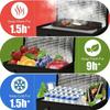 1PC Insulated Thermal Cooler Bag Drink Storage Large Chilled Bags Cool Lunch Foods Lunch Box Zip Picnic Tin Foil Food Panier Rep