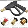 1/4" High Pressure Washer Wand 3000 Psi Car Wash Foam Spray Short Wand With Nozzle