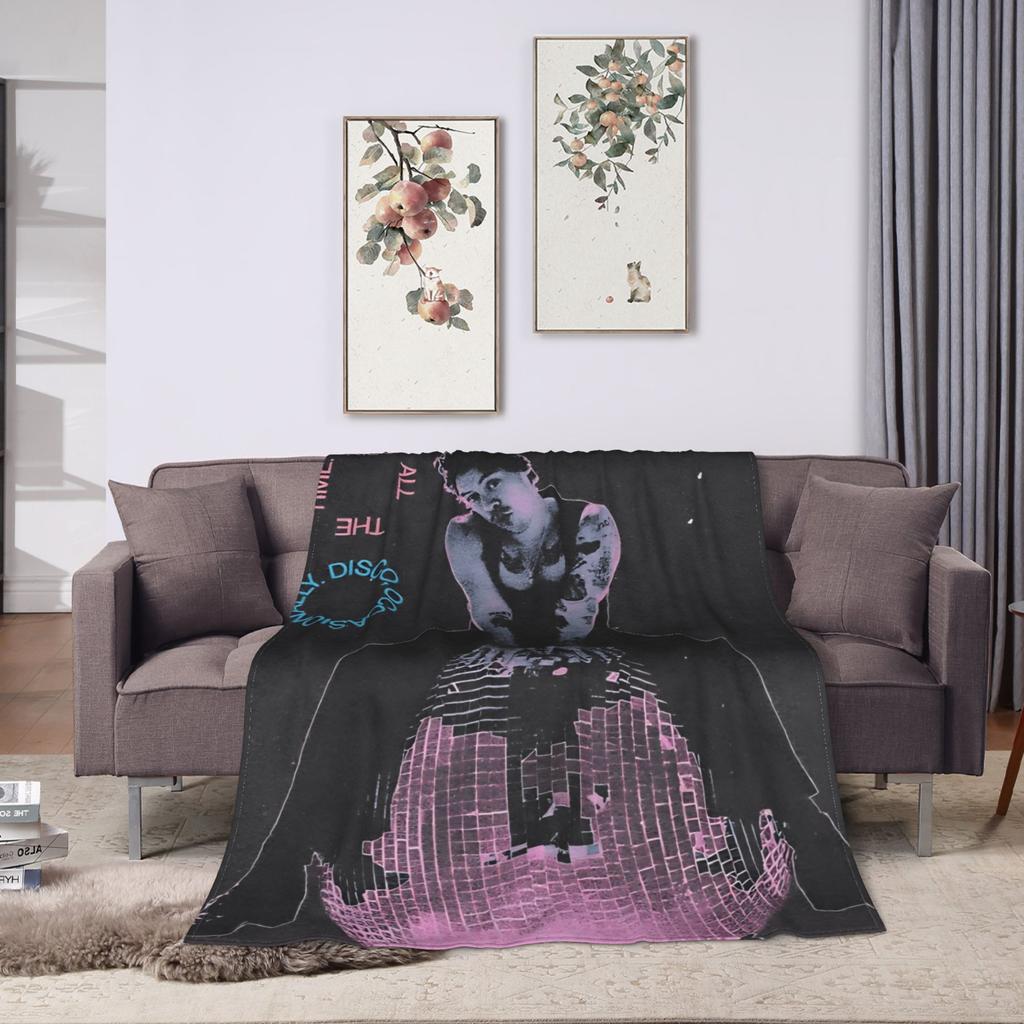 Warm Blanket Decorative 2026 Harryy S-Styles Throw Blanket Kiss All The Time Flannel Bedspread Graphic Sofa Bed Cover