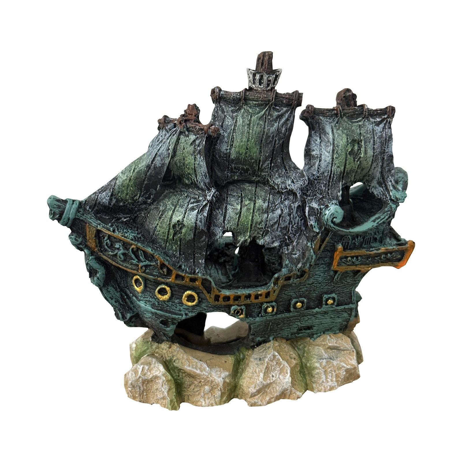 

Fish Tank Landscaping Resin Aquarium Decoration зелений
