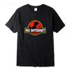 Hoge Kwaliteit Katoenmix Heren Grappige Dinosaurus Print T-shirt Losse Ronde Hals Heren T-shirt Korte Mouw T-shirt Tops
