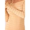 Mini Size Crinkle Fabric Knitwear Dress Standard Size