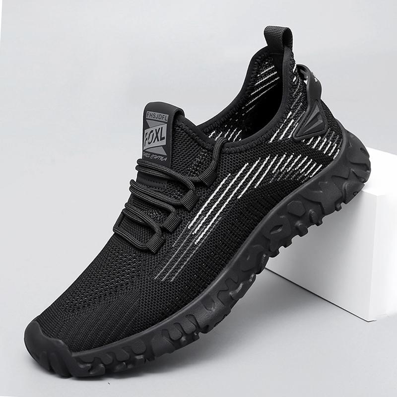 Men's Casual Shoes, Sports Shoes, Autumn Breathable Running Shoes, Fly-Woven Mesh Men's Shoes, Hollow Travel Shoes