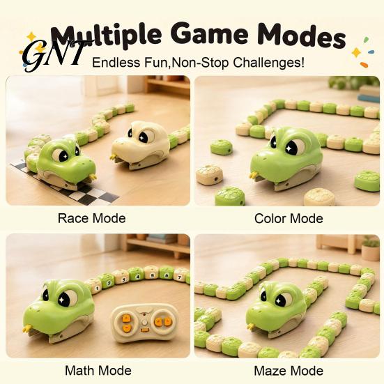 Magnetic Snake Toy 1/2 Sets Remote Control Toy, 2 Players Competitive Eating Itself Parent-Child Interactive for Toddlers Boys Girls Parent Child