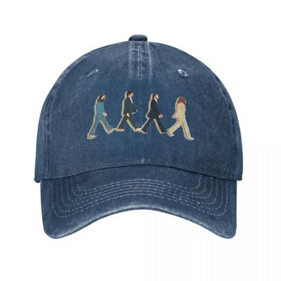 Retro The Walking Road Cappellino da Baseball Stile Unisex Cappellino in Denim Distressed Estivo da Esterno Non Strutturato Cappelli Morbidi