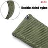Waterproof Sailcloth Watch Band Premium Sailcloth Strap Butterfly Clasp Durable Nylon Quick Release Bracelet 20mm 22mm Wristbelt